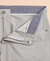 Brooks Brothers Men Heathered Stretch Cotton Five-Pocket Pants