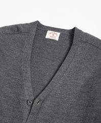 Brooks Brothers Men Merino Wool V-Neck Cardigan