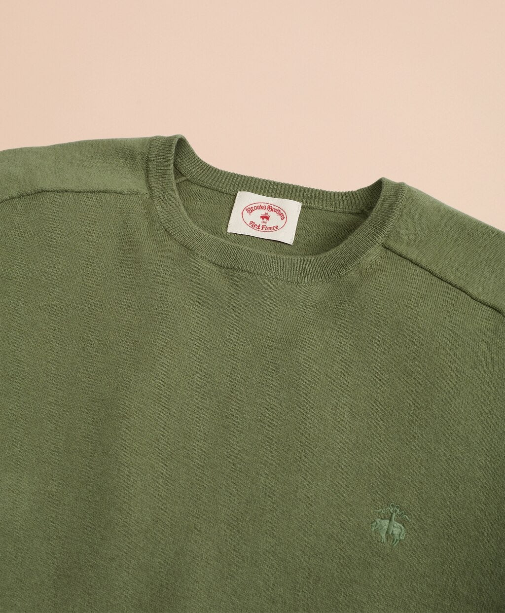Brooks Brothers Men Cotton-Cashmere Crewneck Sweater