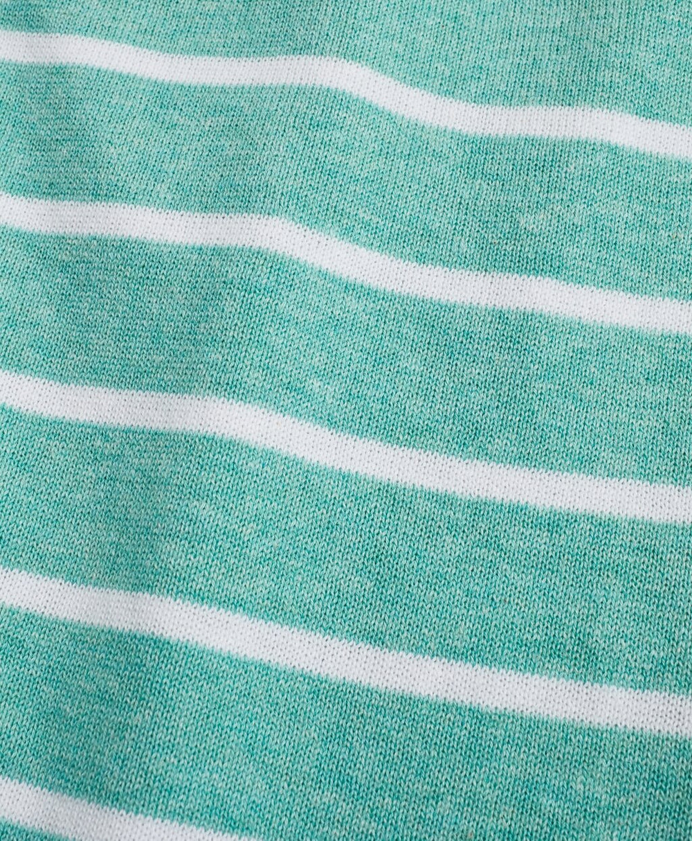 Brooks Brothers Men Striped Cotton-Linen Crewneck Sweater