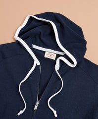 Brooks Brothers Men Contrast Zip-Up Hoodie