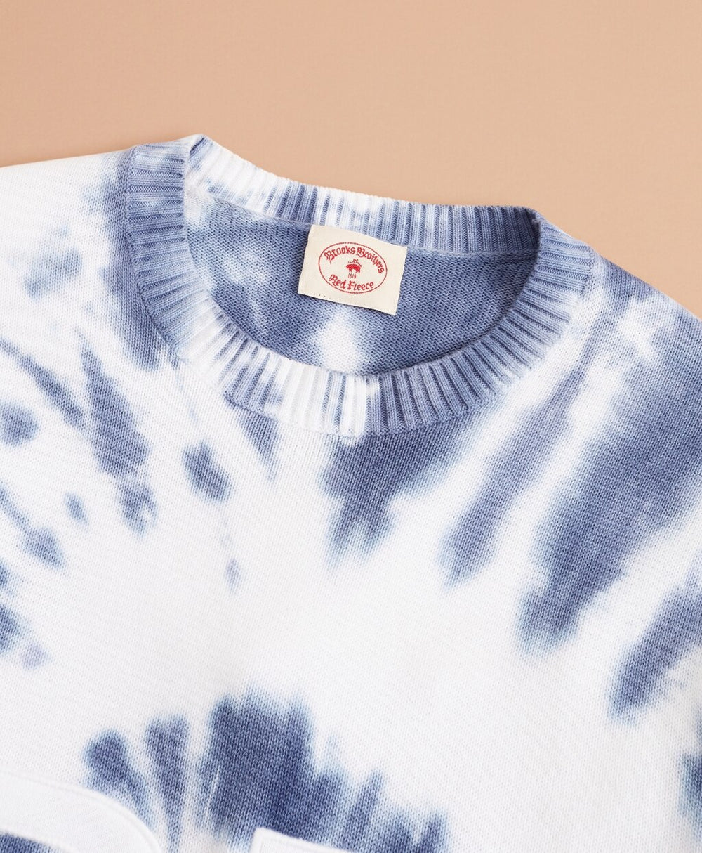 Brooks Brothers Men Graphic Tie-Dyed Cotton Sweater