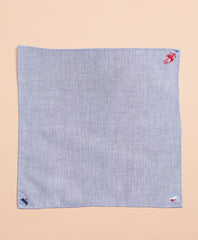 Brooks Brothers Men Embroidered Cotton Pocket Square