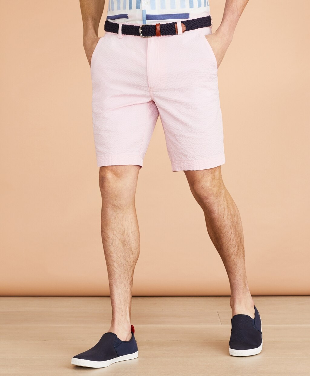 Brooks Brothers Men Cotton Seersucker Shorts