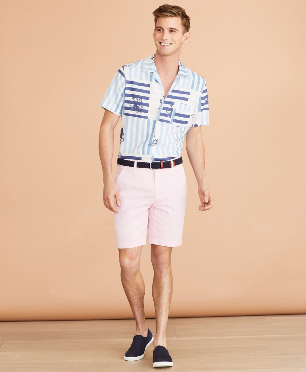 Brooks Brothers Men Cotton Seersucker Shorts