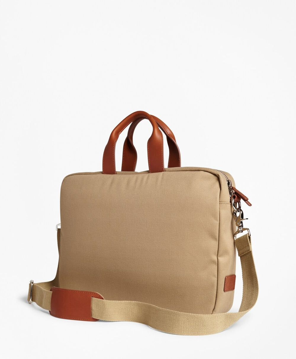 Brooks Brothers Men Brushed Cotton Twill Briefcase