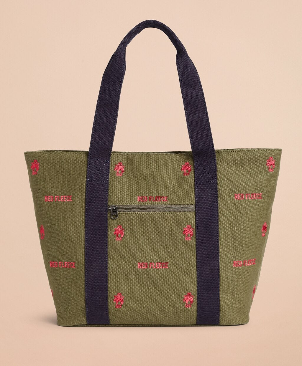 Brooks Brothers Men Logo-Embroidered Canvas Tote Bag