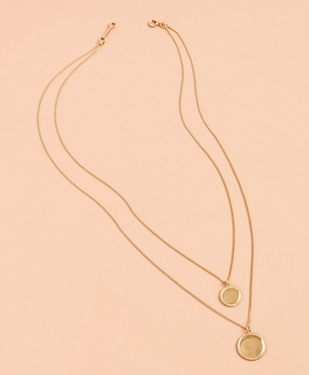 Brooks Brothers Women Demi Fine Layered Disk Necklace