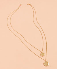 Brooks Brothers Women Demi Fine Layered Disk Necklace