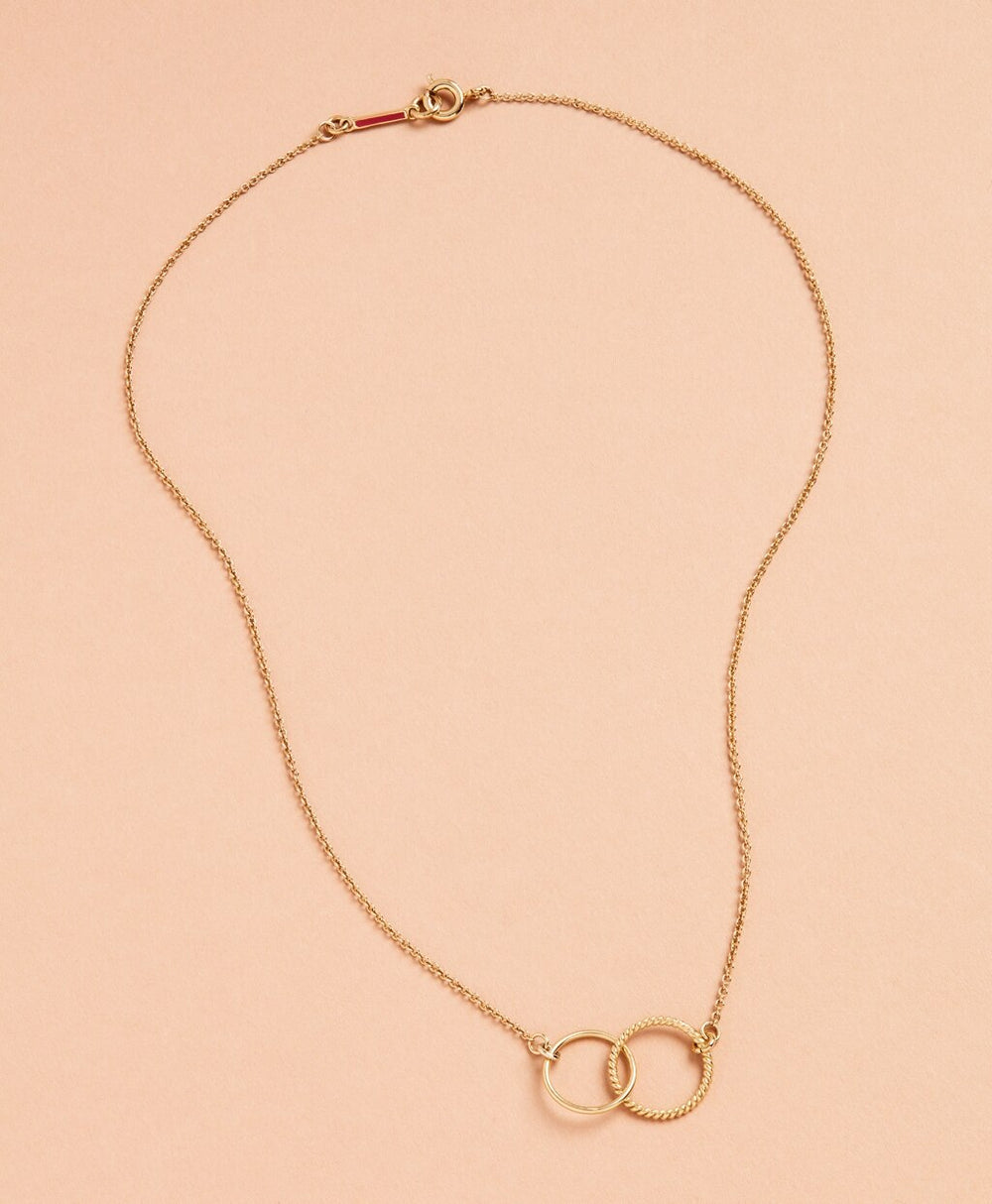 Brooks Brothers Women Demi Fine Interlocking Ring Necklace
