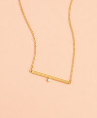 Brooks Brothers Women Demi Fine Bar Necklace