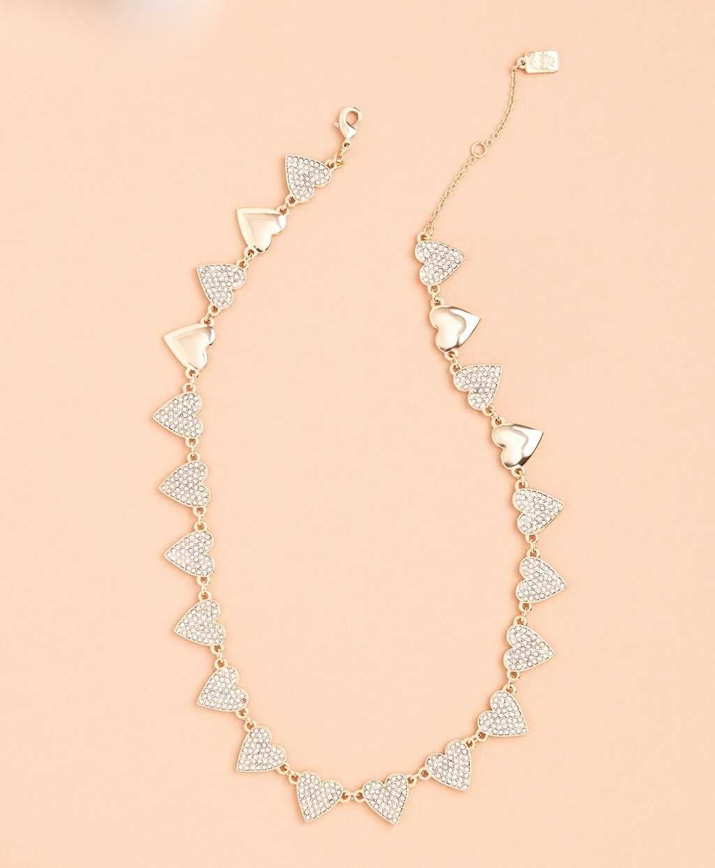 Brooks Brothers Women Crystal-Covered Heart Necklace