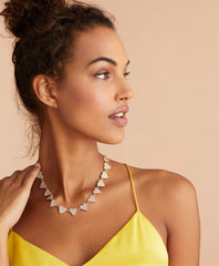 Brooks Brothers Women Crystal-Covered Heart Necklace
