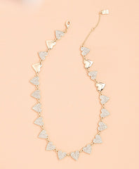 Brooks Brothers Women Crystal-Covered Heart Necklace