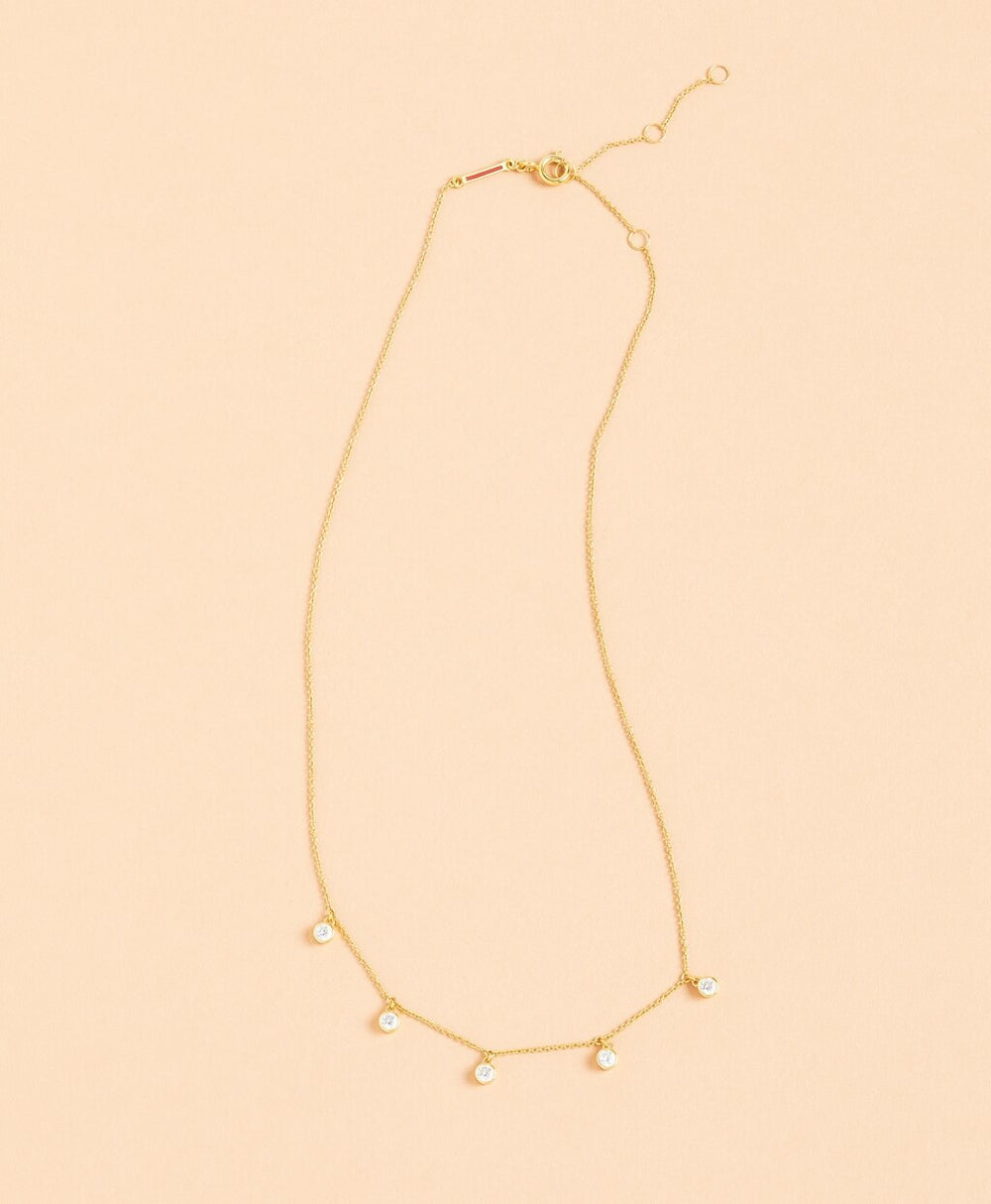 Brooks Brothers Women Demi-Fine Crystal Drop Necklace