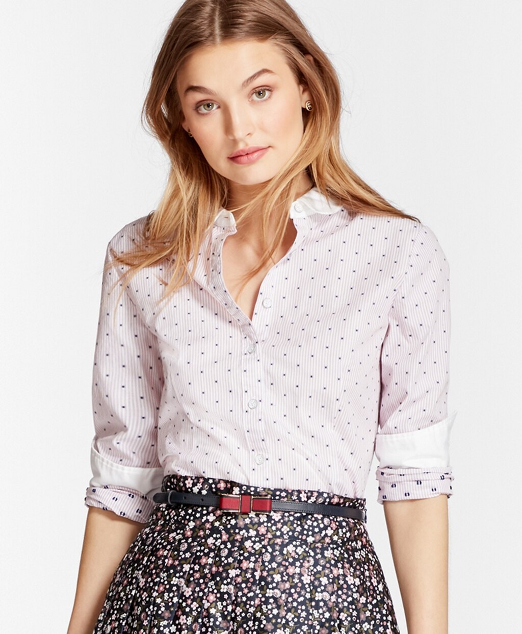 Brooks Brothers Women Leather Bow-Buckle Belt