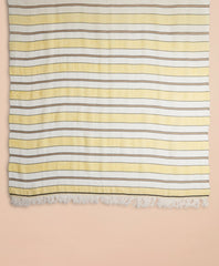 Brooks Brothers Women Striped Linen-Cotton Gauze Scarf
