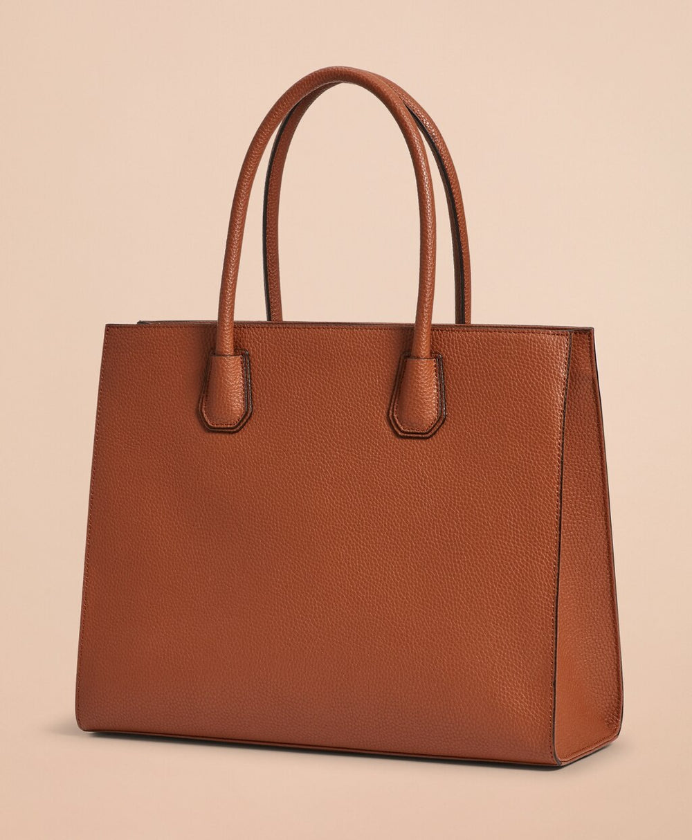 Brooks Brothers Women Pebbled Leather Tote Bag
