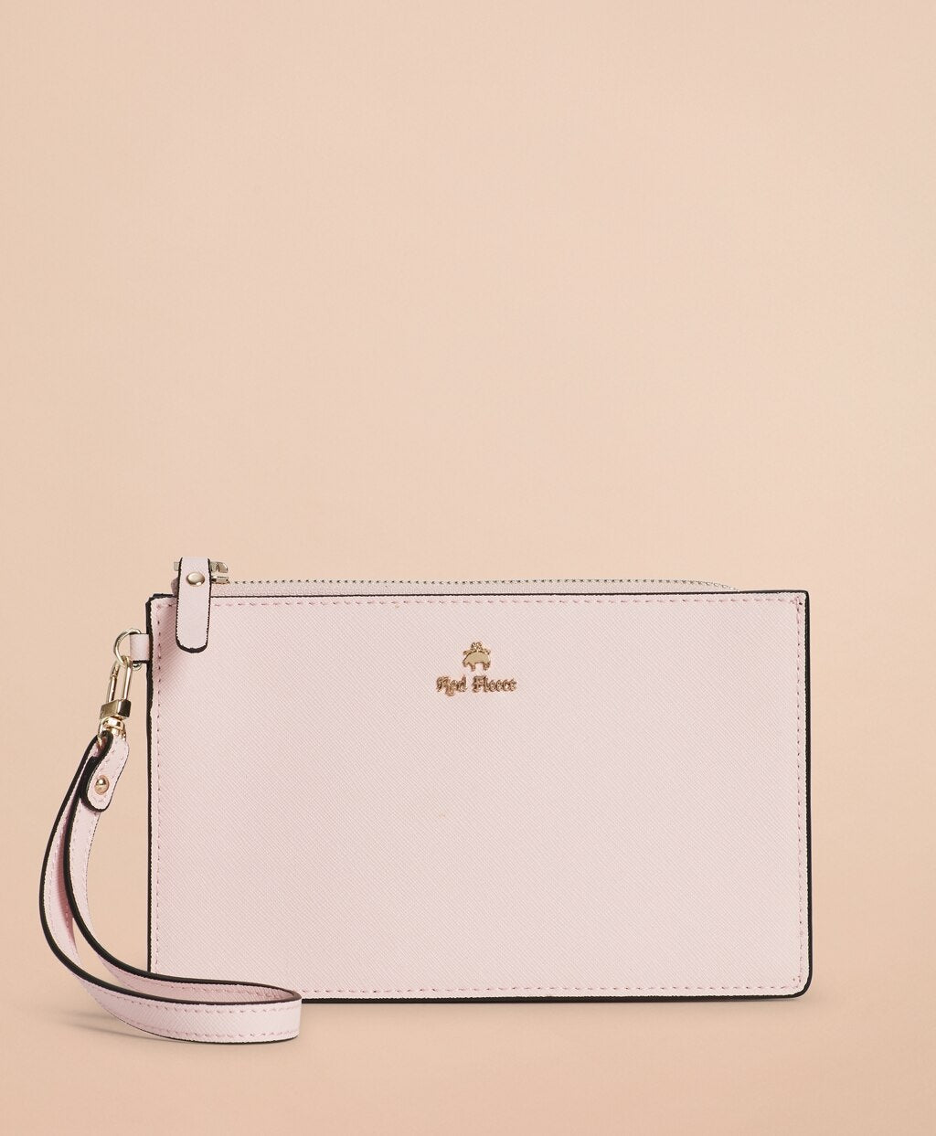 Brooks Brothers Women Saffiano Leather Wristlet Clutch