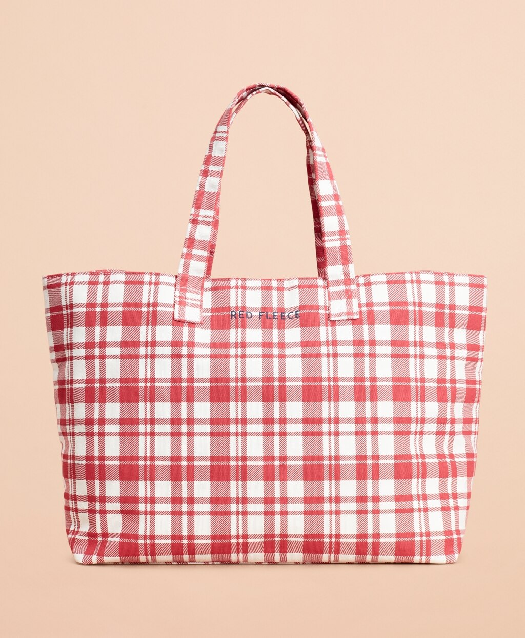 Brooks Brothers Women Plaid Canvas Tote Bag