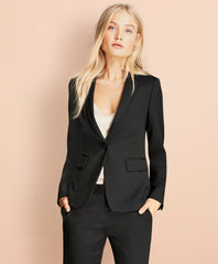 Brooks Brothers Women Stretch Wool One-Button Jacket