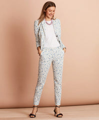 Brooks Brothers Women Floral-Print Stretch-Cotton Sateen Jacket
