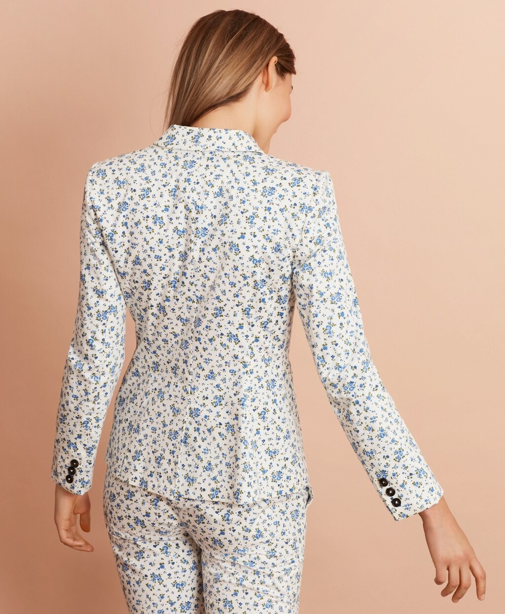 Brooks Brothers Women Floral-Print Stretch-Cotton Sateen Jacket