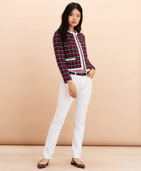 Brooks Brothers Women Checked Boucle Jacket