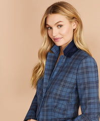 Brooks Brothers Women Tartan Wool Jacket