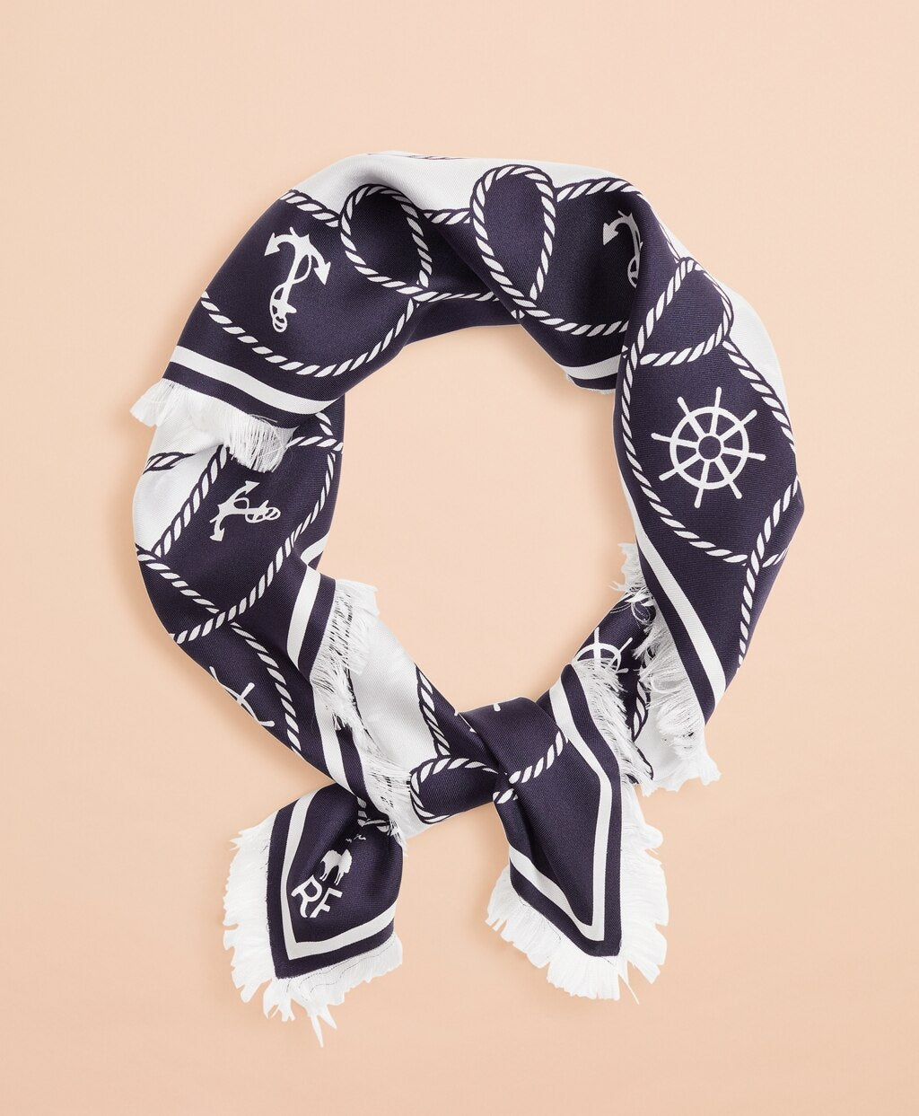 Brooks Brothers Women Nautical-Print Silk Square Scarf