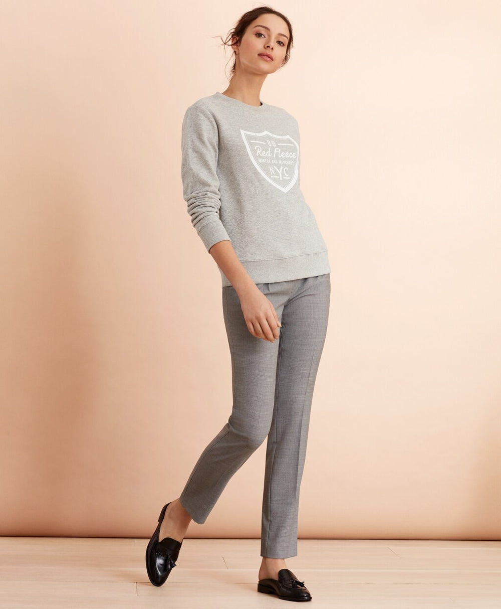 Brooks Brothers Women Logo Crest Sweatshirt