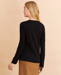 Brooks Brothers Women Scoopneck Long-Sleeve T-Shirt