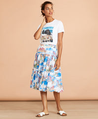 Brooks Brothers Women Beach Graphic T-Shirt