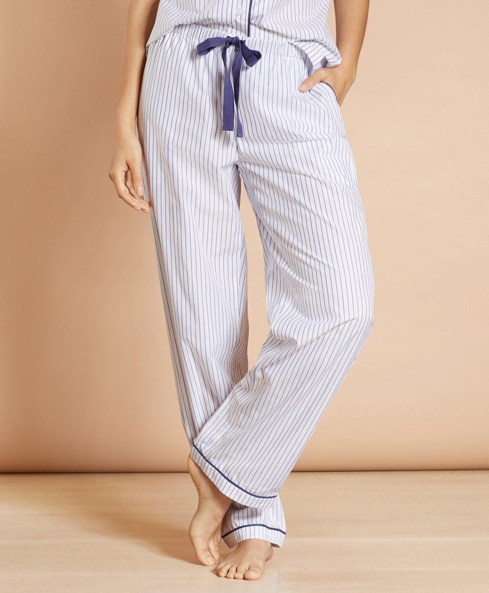 Brooks Brothers Women Striped Supima® Cotton Poplin Pajamas