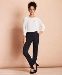 Brooks Brothers Women Pinstripe Stretch-Wool Tapered Trousers