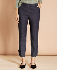 Brooks Brothers Women Stretch Cotton Denim Slim-Fit Pants