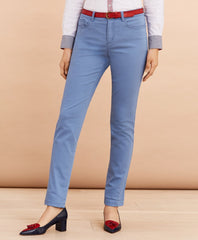 Brooks Brothers Women Stretch Cotton Sateen Five-Pocket Pants