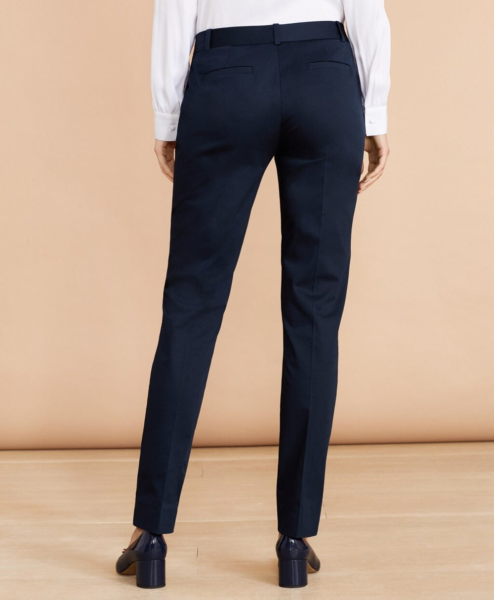Brooks Brothers Women Stretch Cotton Sateen Pants