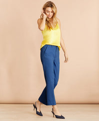 Brooks Brothers Women Stretch Cotton Twill Ankle Pants