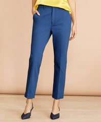 Brooks Brothers Women Stretch Cotton Twill Ankle Pants