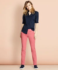 Brooks Brothers Women Polka-Dot Stretch Cotton Poplin Shirt