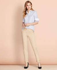 Brooks Brothers Women Nine-to-Nine Dobby Stripe Stretch Cotton Shirt