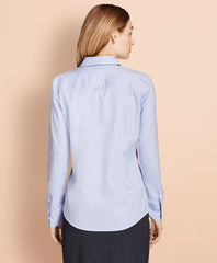 Brooks Brothers Women Nine-to-Nine Stretch Cotton Pinpoint Oxford Shirt