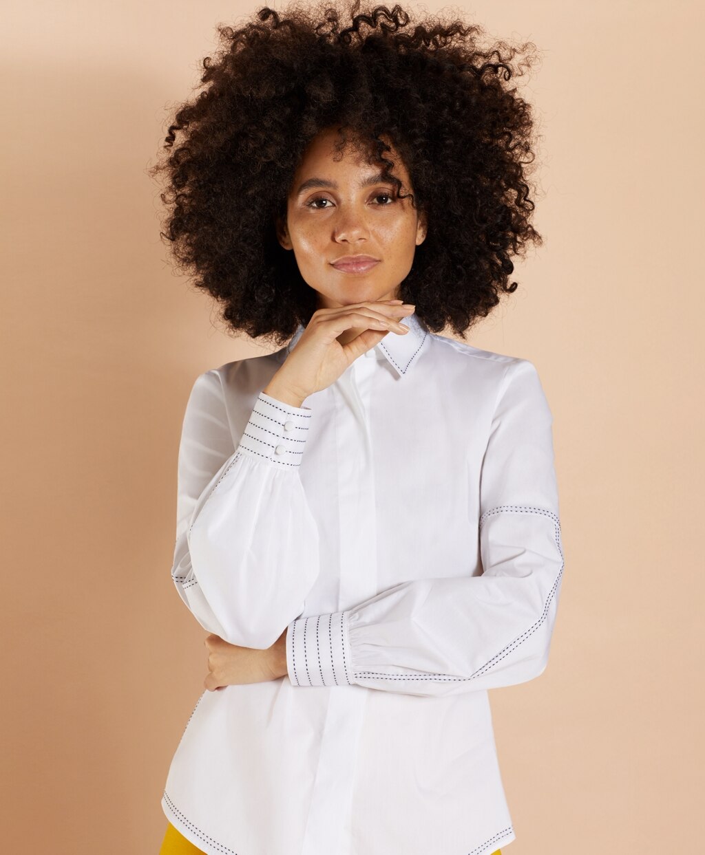 Brooks Brothers Women Bishop-Sleeve Poplin Blouse