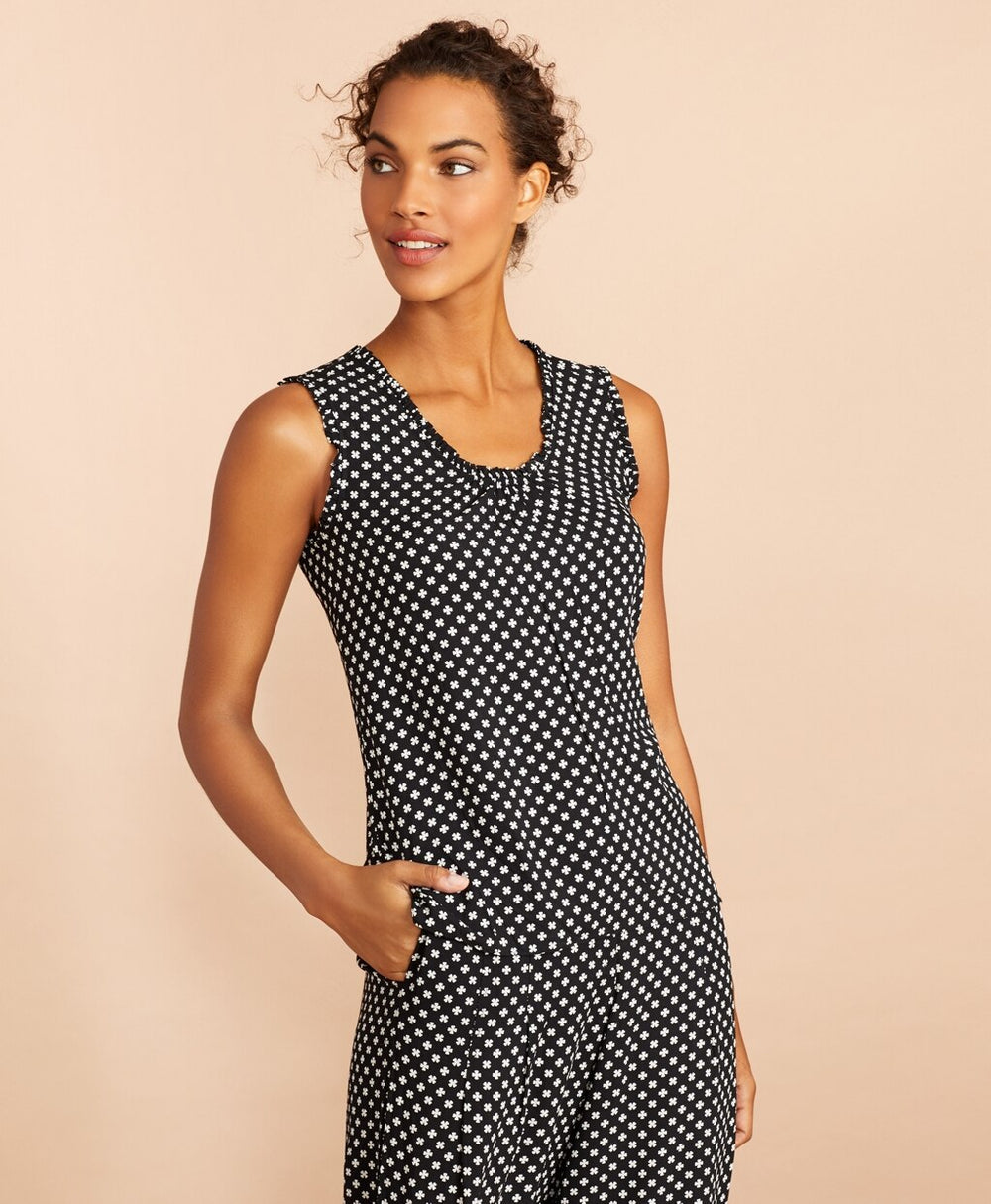 Brooks Brothers Women Floral-Print Shirred Blouse