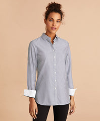 Brooks Brothers Women Non-Iron Striped Cotton Broadcloth Tunic