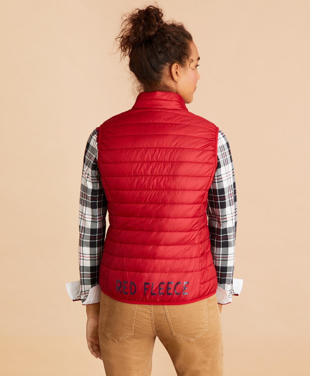 Brooks Brothers Women Logo-Graphic Puffer Vest