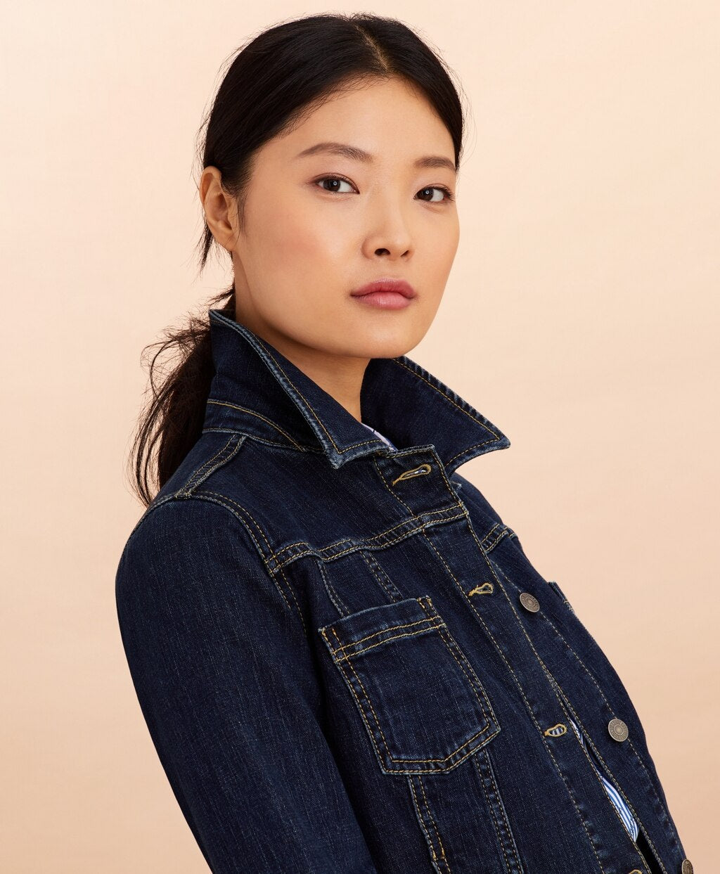 Brooks Brothers Women Stretch Denim Jacket