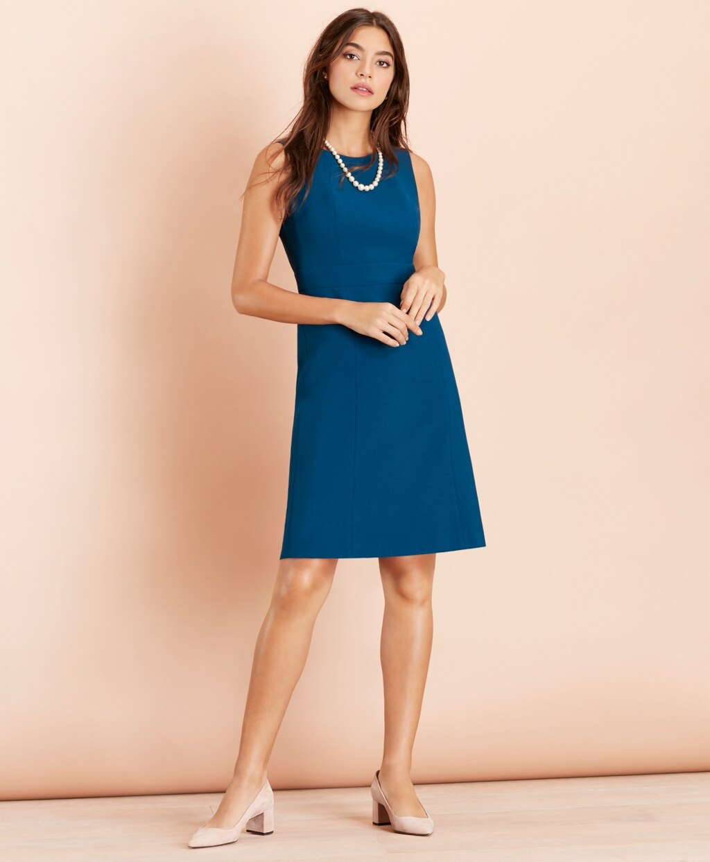 Brooks Brothers Women Wool-Blend Twill Dress