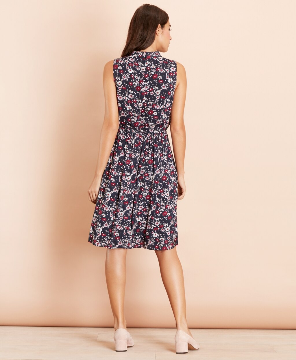 Brooks Brothers Women Floral-Print Crepe Dress
